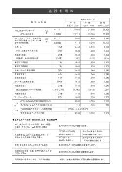 使用料金表 ： PDF（206KB） - 飛騨市文化交流センター