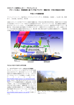 H24 - 太陽地球環境研究所 - 名古屋大学