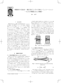 棒線材の引抜き・矯正加工とその FEM シミュレーション  - 天田財団