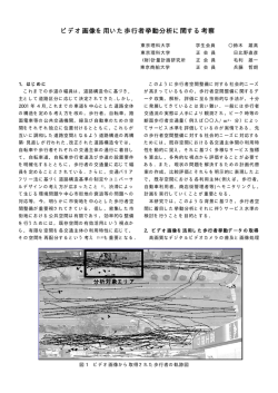 兵藤 哲朗ビデオ映像を用いた歩行挙動分析に関する  - 東京理科大学
