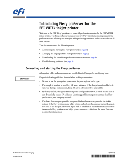Fiery proServer - Fiery Help - EFI.com