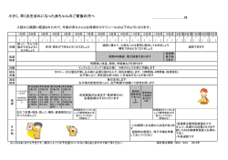 小さく、早くお生まれになった赤ちゃんのご家族の方へ