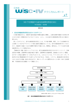 日本版WISC-IVテクニカルレポート #7 - 日本文化科学社