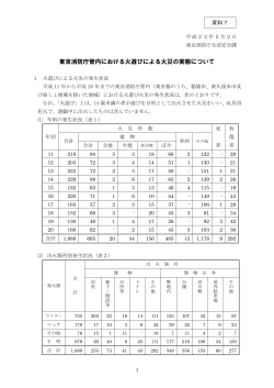 資料7 東京消防庁管内における火遊びによる火災の実態について（PDF
