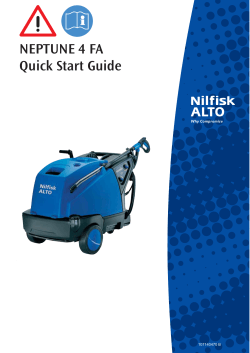 Neptune 4 FA Quick Start Guide - 107140470.indb - Nilfisk PARTS