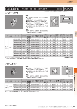マキシスポット スーパースポット 6V,12V,24V - 三菱電機
