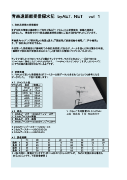 藤崎町での秋田局受信 - あおもり遠距離受信探求記