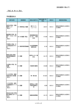 （契約規則17条以下） 平成 25 年 5 月分 学校園契約分 - 大阪市