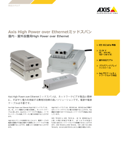 Axis High Power over Ethernetミッドスパン