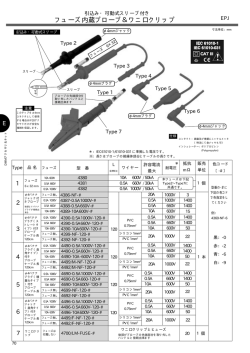 フューズホルダー内蔵テストプローブ / フューズ EPJ
