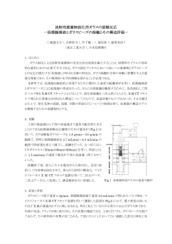 放射性廃棄物固化用ガラスの溶解反応 －低模擬廃液と  - 東京工業大学