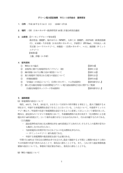 議事要旨PDFファイル - 日本エネルギー経済研究所
