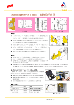 【汎用信号回路用カテゴリ D SPD】 BLITZDUCTOR XT