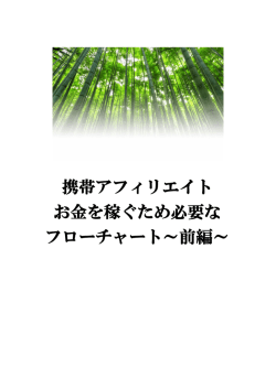 携帯アフィリノウハウ前編 - 川邊明