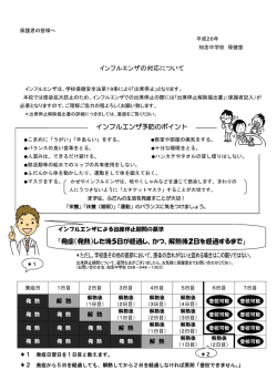 出席停止解除早見表
