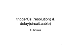 triggerCsI(resolution)  delay(circuit,cable)