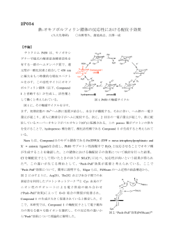 2P054 鉄-オキソポルフィリン錯体の反応性における配位子効果