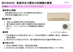 IEC/SC61D 家庭用及び類似の空調機の概要