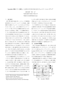 Lovelet：離れている親しい人同士のためのぬくもりコミュニケーション