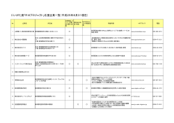 にいがた発「R10プロジェクト」応援企業一覧（平成25年8月31  - 新潟県
