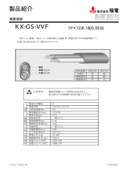 製品紹介 KX-GS-VVF