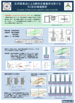 応用要素法による静的交番載荷を受ける RC柱の破壊解析 - Meguro Lab.