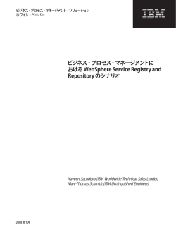 ビジネス・プロセス・マネージメントに おける WebSphere Service  - IBM