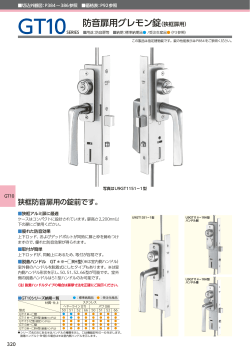 防音扉用グレモン錠（狭框扉用）
