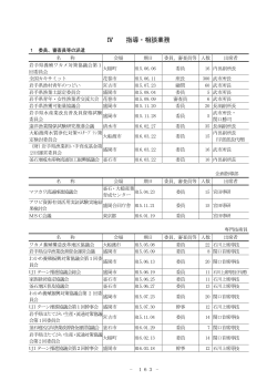 Ⅳ 指導・相談業務 - 岩手県