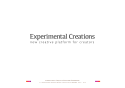 Experimental Creations 出展者用企画書PDF - ICEP