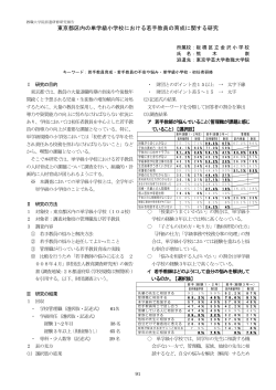 東京都区内の単学級小学校における若手教員の育成に関する研究