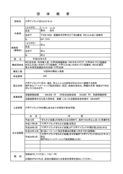 団 体 概 要 - 六甲アイランドまちかどネット