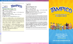 Tampico Beverages, Inc. - FOODEX advertising, USA Pavilion