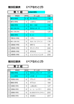 ペアなわとび