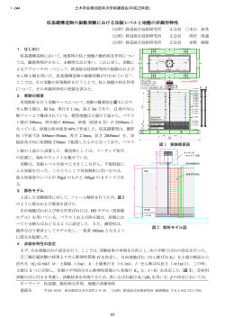 杭基礎構造物の振動実験における加振レベルと地盤の非線形  - 土木学会