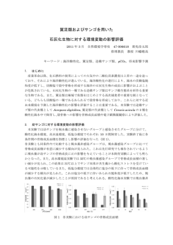 翼足類およびサンゴを用いた 石灰化生物に対する環境変動の影響評価