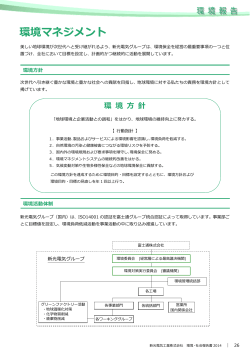 環境マネジメント - 新光電気工業