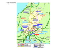 中部圏の幹線道路網図