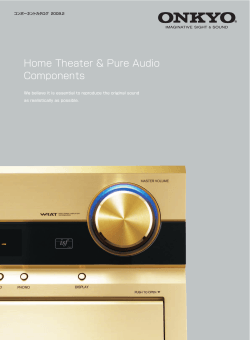 Home Theater  Pure Audio Components - Onkyo