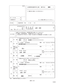 妻からの虐待の離婚調停申立書ひな形