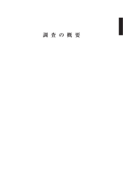 調査の概要 p1～p29 - 厚生労働省