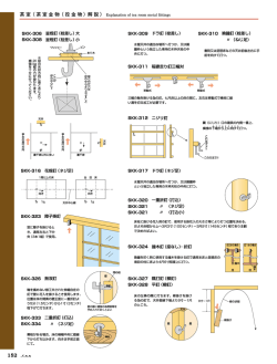 茶室（茶室金物（役金物）解説） 152
