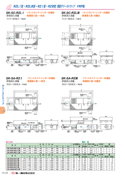 RZLⅠ型・RZL Ⅲ型・RZ Ⅰ型・RZ Ⅲ型 浅型グリーストラップ FRP製