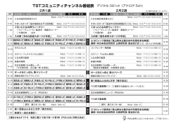 TSTコミュニティチャンネル番組表 デジタル 091ch（アナログ 5ch）