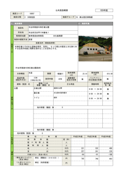 公共施設概要 H24年度 - 今治市