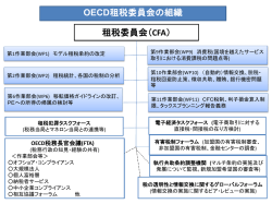 租税委員会（CFA） OECD租税委員会の組織