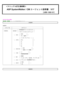 ＜マニュアル訂正連絡票＞ [J2K0-1063-01]