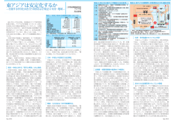東アジアは安定化するか - 三井物産戦略研究所