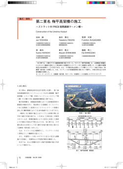 第二東名 梅平高架橋の施工〜ストラット付PRC8 径間連続ラーメン橋〜