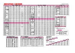 JR由宇駅乗換え時刻表 （平成26年3月15日改正） 市営バス由宇駅時刻